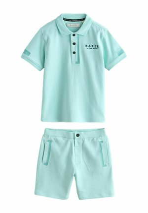 REGULAR FIT - SHORT SLEEVE  SHORTS SET  - Shorts - blue