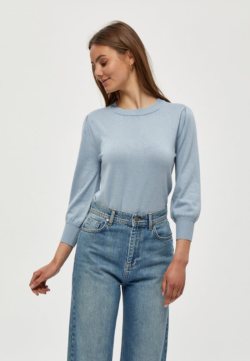 Minus MIMERSIN KNIT TEE - Džemperis - dusty blue melange