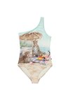 NAI SWIMSUIT - Badpak - turquoise/sand