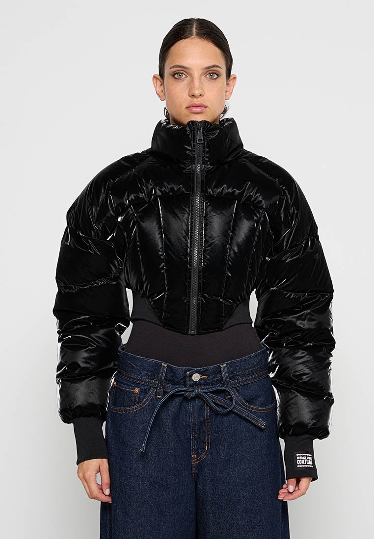 Versace Jeans Couture Gewatteerde jas zwart