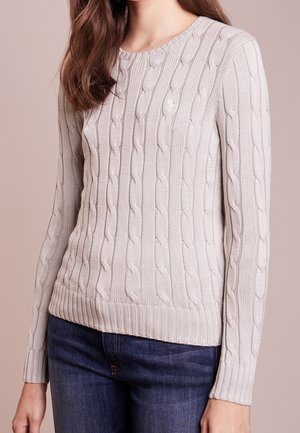 Striktrøje - light grey