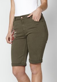 Koroshi Džinsa auduma šorti - kaki   khaki