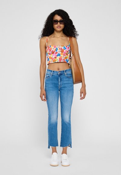 Mother THE INSIDER CROP STEP FRAY - Bootcut jeans - out of the blue