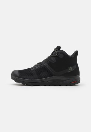 OUTLINE PRISM MID GTX - Hiking shoes - black/castor gray