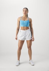 adidas Performance HYPERGLAM BRALETTE - Športni modrček z rahlo podporo - semi blue burst/white