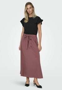 ONLY Falda larga - rose brown