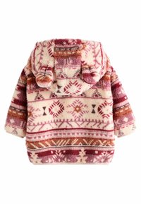 Next COSY REGULAR FIT - Flísová bunda - caramel brown pink print