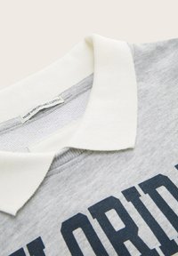 TOM TAILOR MIT POLOKRAGEN  - Felpa - light stone grey melange
