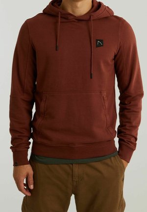 Felpa con cappuccio - brown