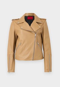 LUJANA - Veste en cuir - open beige