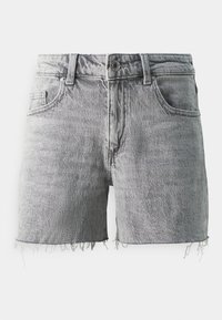 Vero Moda VMTESS CUT OFF - Džinsiniai šortai - medium grey denim