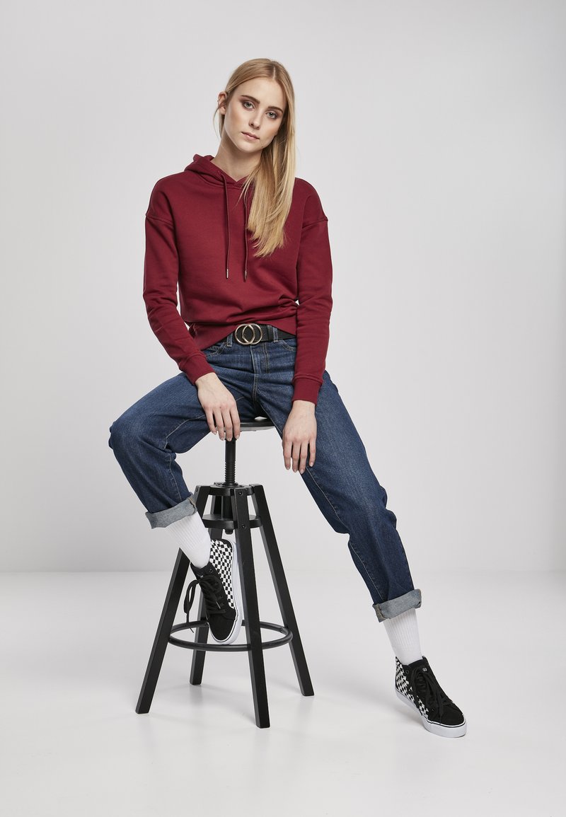Damen Sweatshirts | Urban Classics Curvy Kapuzenpullover burgundy/rot - JI03089 Damen Sweatshirts | Urban Classics Curvy Kapuzenpullover burgundy/rot - JI03089