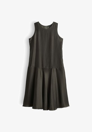 OPUS, FLARED FIT TEXTURED LOOK - Freizeitkleid - deep green