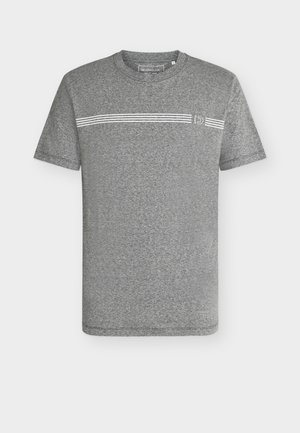 TOM TAILOR DENIM, MELANGE PRINTED - T-shirt imprimé - black melange
