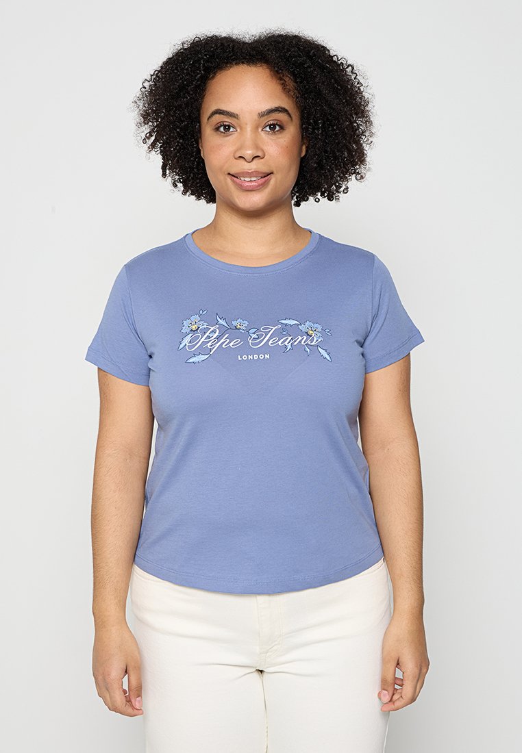 Pepe Jeans T-shirt print blauw