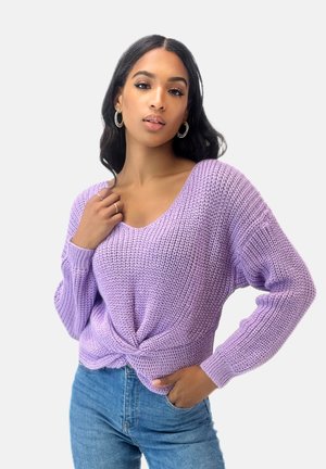 Elara Strickpullover - hell lila