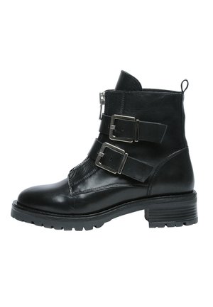 Cowboy/biker ankle boot - black