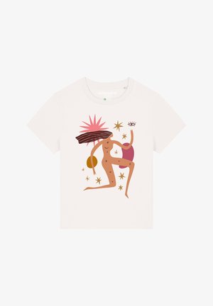 watapparel, LOVE AND FLEX - T-shirt print - off white