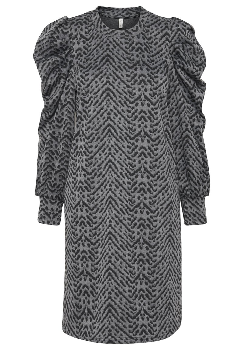 PULZ Gebreide jurk grijs