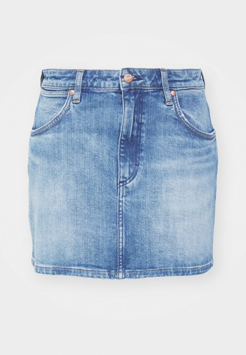 Wrangler Minirok blauw denim/bluedenim