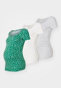 3 PACK - Majica kratkih rukava s printom - green/off-white/multi-coloured