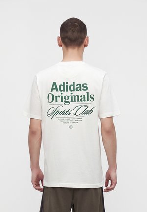 adidas Originals, SPORTCLUB LOOSE TEE UNISEX - Trükipildiga T-särk - off white