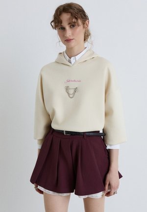 Calliope, FELPA TINTA UNITA - Sweat à capuche - crema