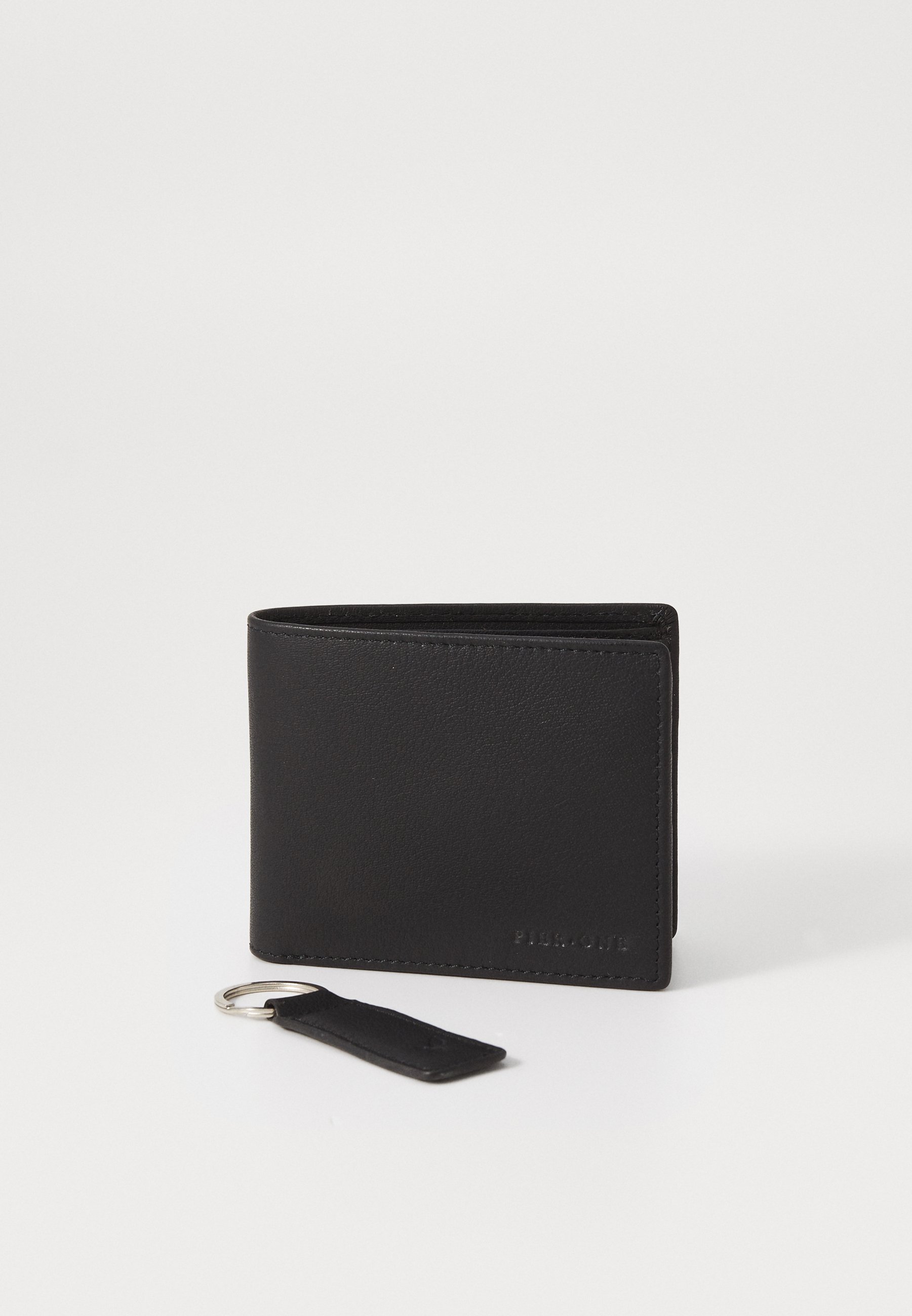 Portachiavi per AirTag Bobby Jacquard Oblique micro beige e nero