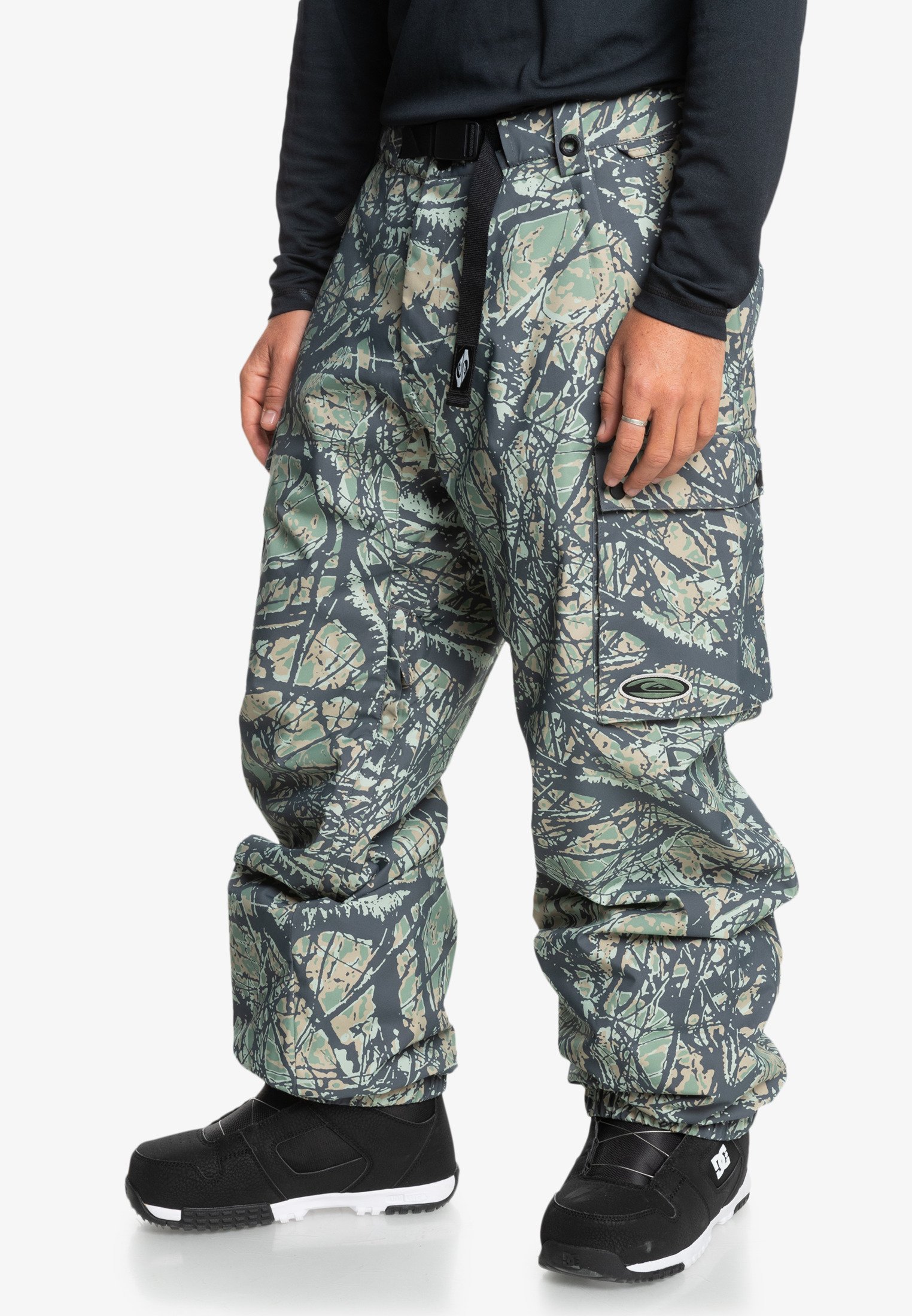 Quiksilver SNOW DOWN CARGO PANT - Snowboard pants - woodland
