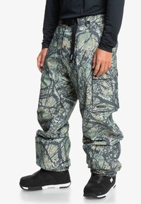SNOW DOWN CARGO PANT - Snowboardbukse - woodland abstract sea spray