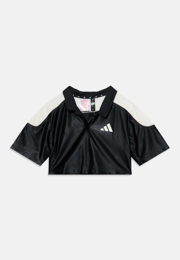 adidas STADIUM UNISEX - Sports T-shirt - black/off white/crystal linen