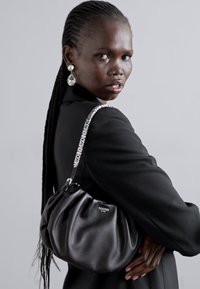 MOSCHINO MINI LETTERING - Handbag - nero