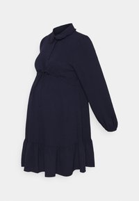 ONLY MATERNITY OLMLIA SHORT DRESS - Tričkové šaty - evening blue