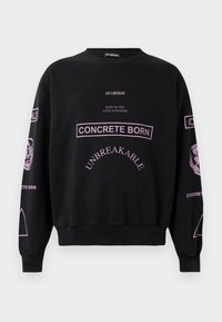 GRAPHIC PRINTED CREWNECK - Collegepaita - black