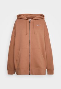 Nike Sportswear W NSW ESS FLC FZ HDY CLCTN OS - Camisola com fecho - mineral clay