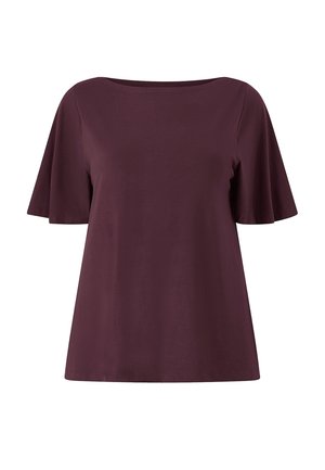 Ellos Plus collection, TOP MIT RUNDHALSAUSSCHNITT - T-shirts basic - bordeaux