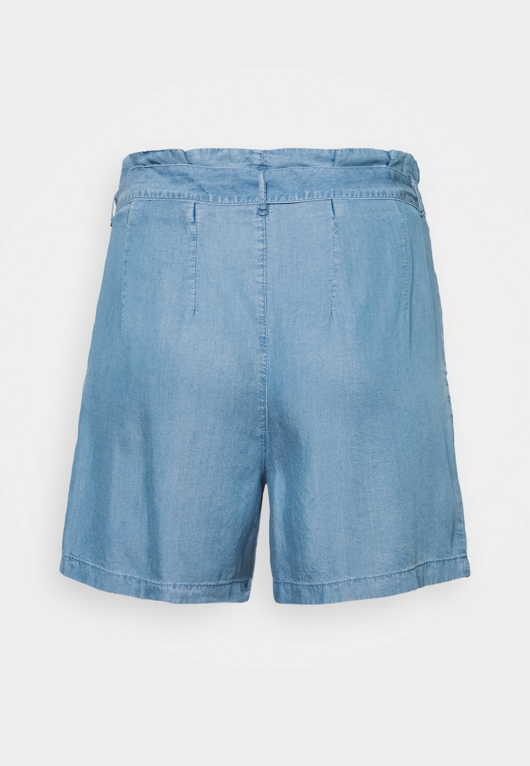 Only Curvy Tie Belt Shorts - Women - Blue - Size S-42/44