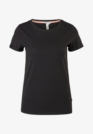 QS MIT CREW NECK - T-shirt basic - black