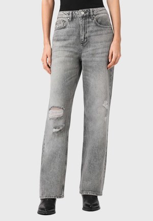BROOKLYN - Jeans Straight Leg - destroy grey