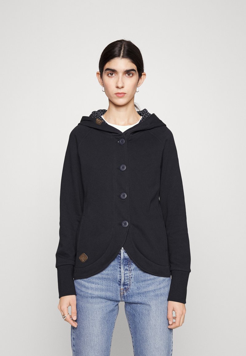 Ragwear AVAN - Tröja med dragkedja - navy