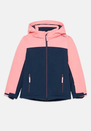 KID JACKET SNAPS HOOD - Snowboard jacket - blue ink/lotus
