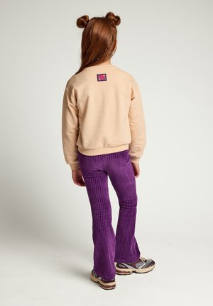 Looxs Revolution, FLARED CORDUROY BROEK AUBERGINE - Legging - paars