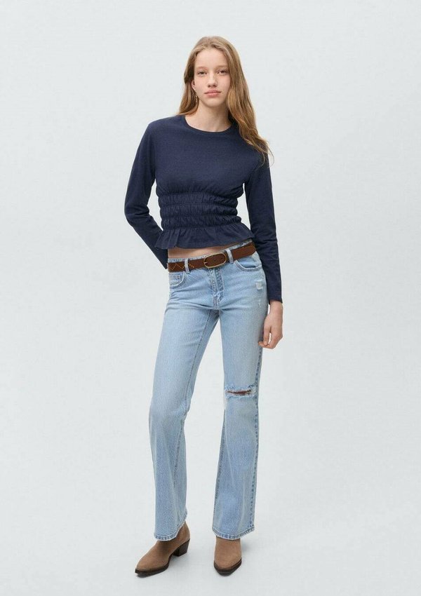 Langarmshirt - námořnická modrá