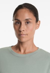 OYSHO SHORT SLEEVE - Jednoduché tričko - mottled grey