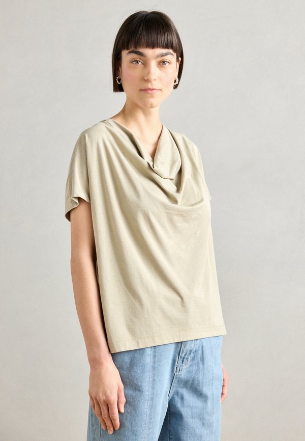 TEE - Print T-shirt - moss gray