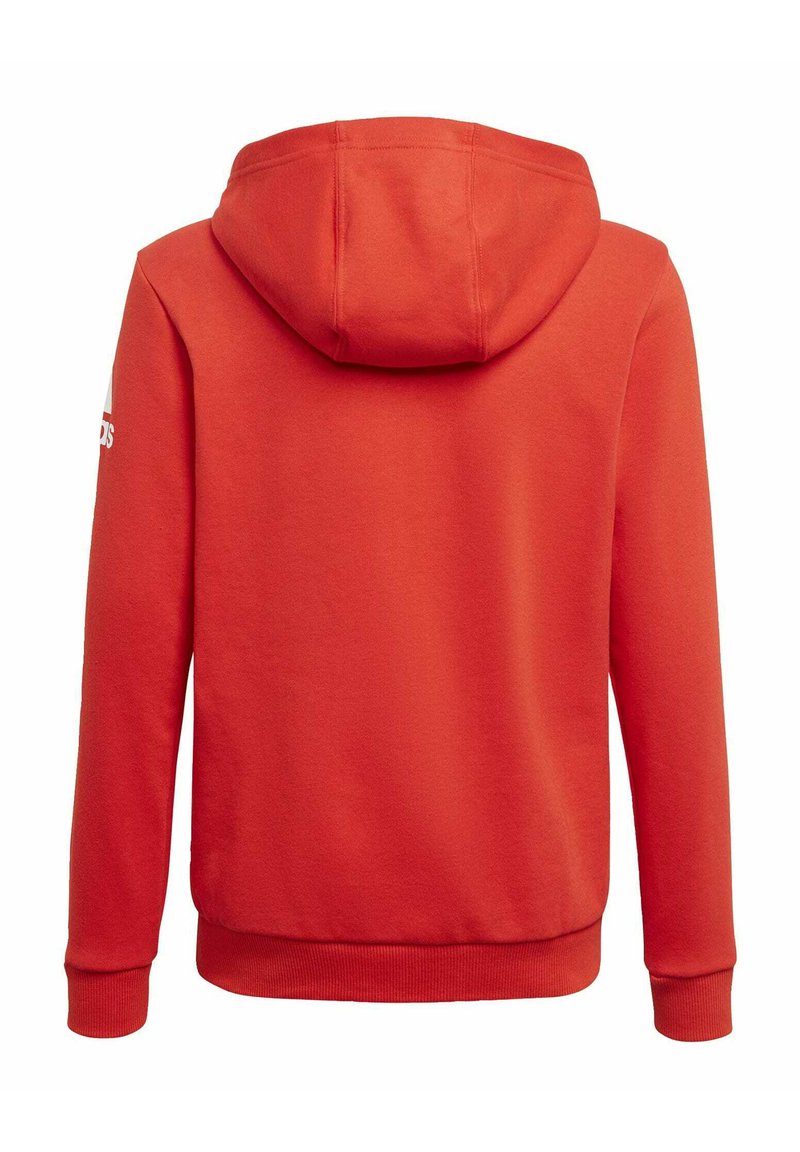 Adidas Performance Logo Full Zip Hoodie Sweatjakke Traeningstrojer Red Rod Zalando Dk