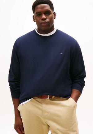Tommy Hilfiger SLIM FIT TEE - T-shirt à manches longues - desert sky