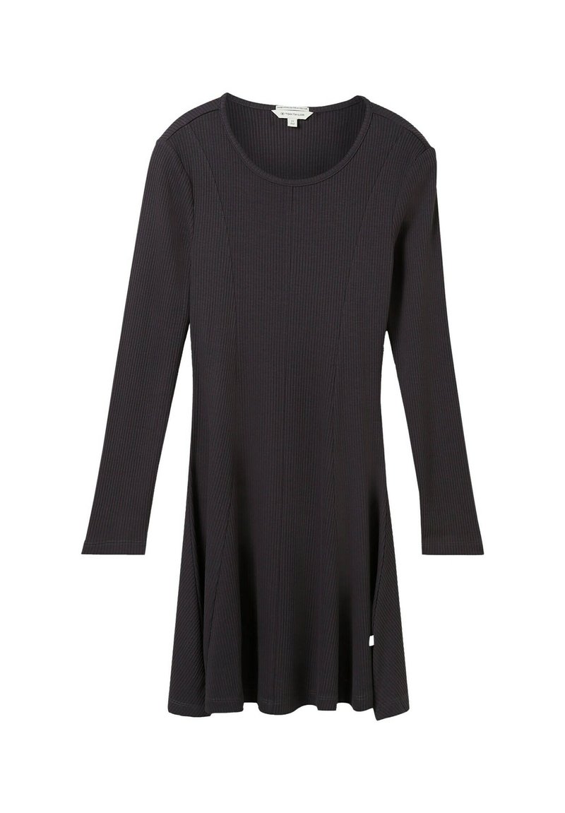 Tom Tailor Gebreide jurk donkergrijs