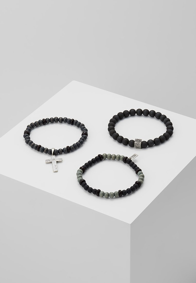Herren Halsketten | Icon Brand PARTHIAN BRACELET 3 PACK Armband silver-coloured/silberfarben - LD08975 Herren Halsketten | Icon Brand PARTHIAN BRACELET 3 PACK Armband silver-coloured/silberfarben - LD08975