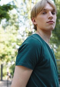 Lee SHAPED TEE - T-shirt básica - esmeralda